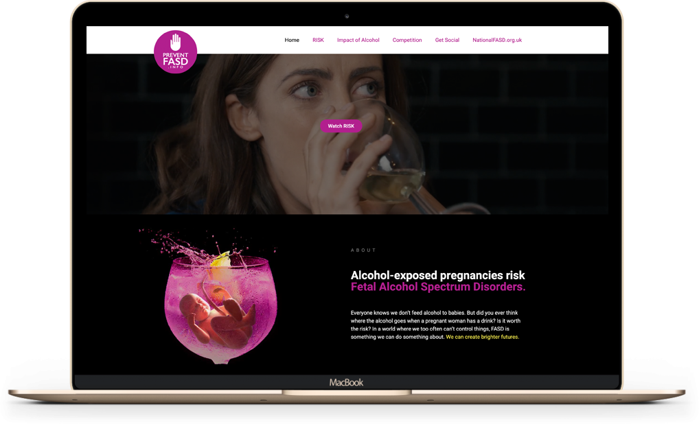 PreventFASD website screenshot