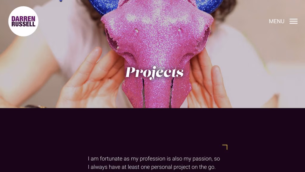 Darren Russell website projects page