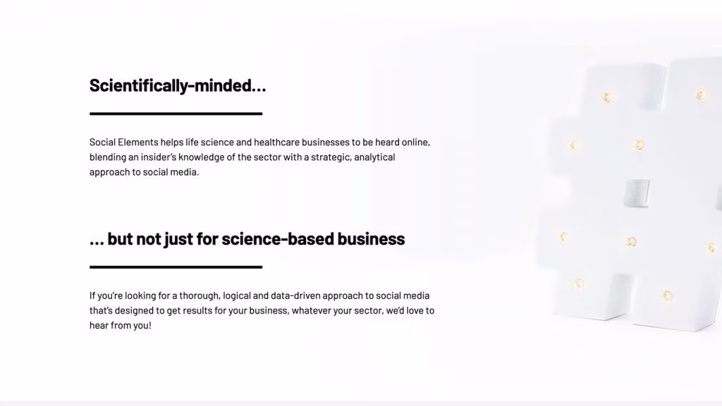 Social Elements scientifically minded