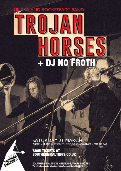 Southern Maltings poster Trojan Horses
