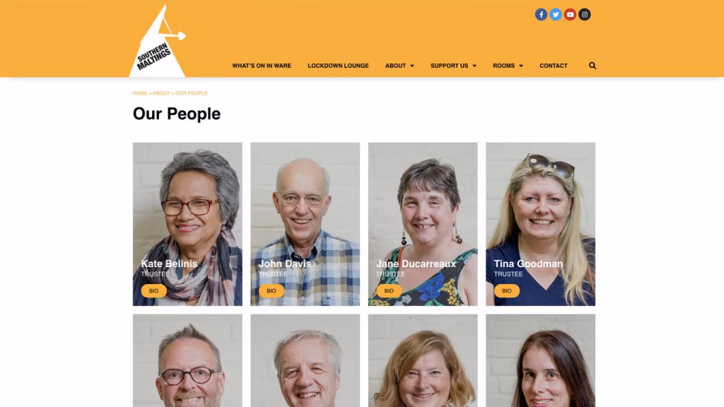 Southern Maltings website our people