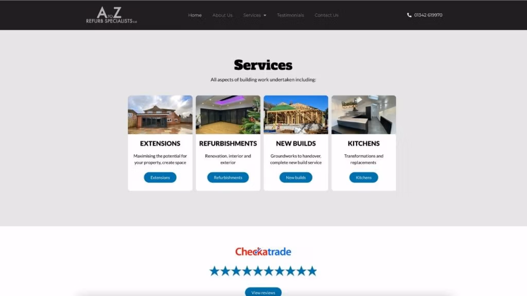 AtoZ Refurb Specialists - Services