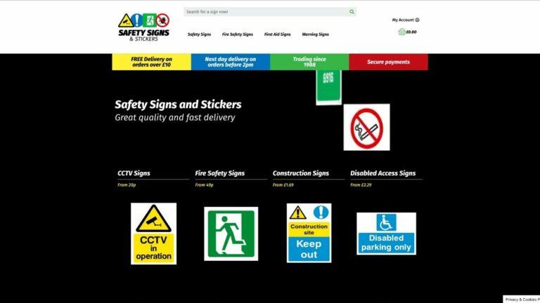 Safety Signs & Stickers Website - Home