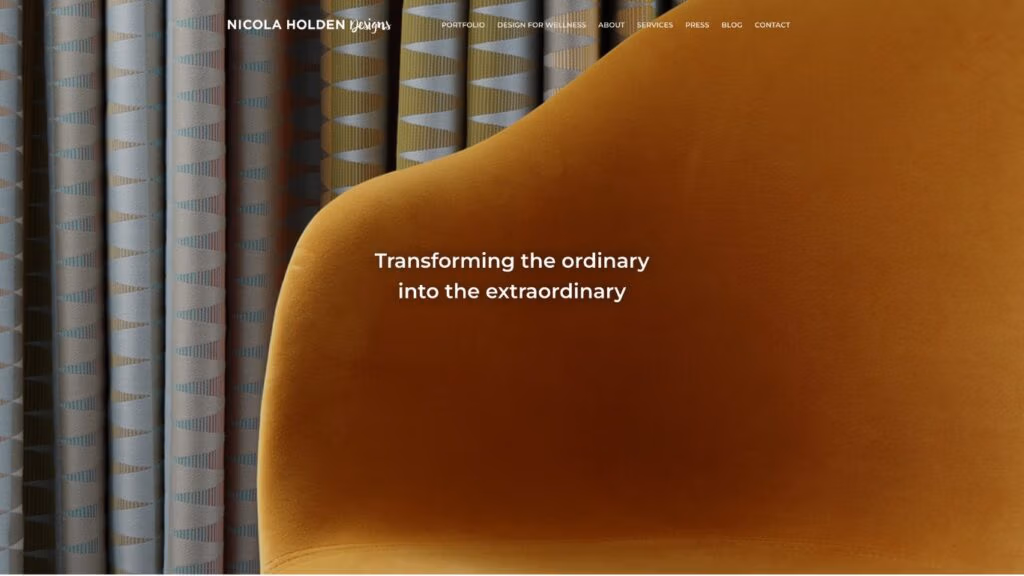 Nicola Holden Designs - Hero Section