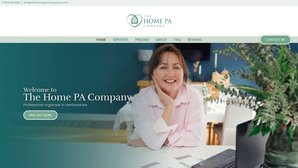 The Home PA Company website 01