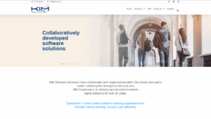 KIM Software Solutions Website Hero. Created by expert website designer Crackerjac